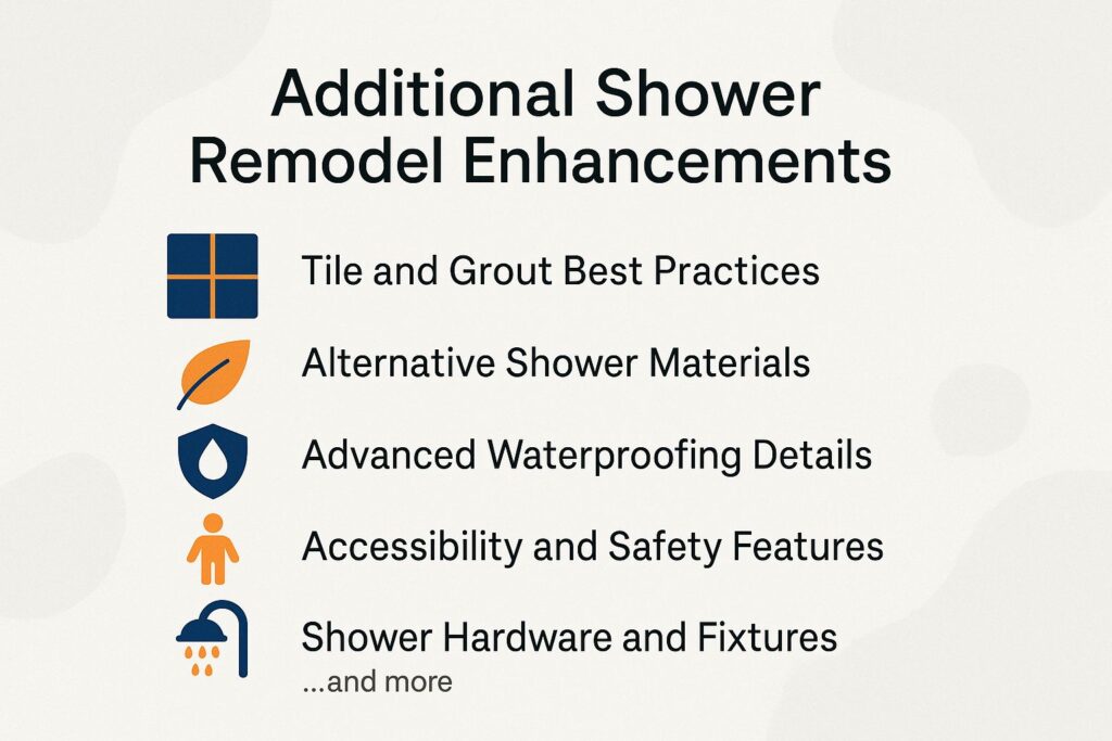Additional Shower Remodel Enhancements