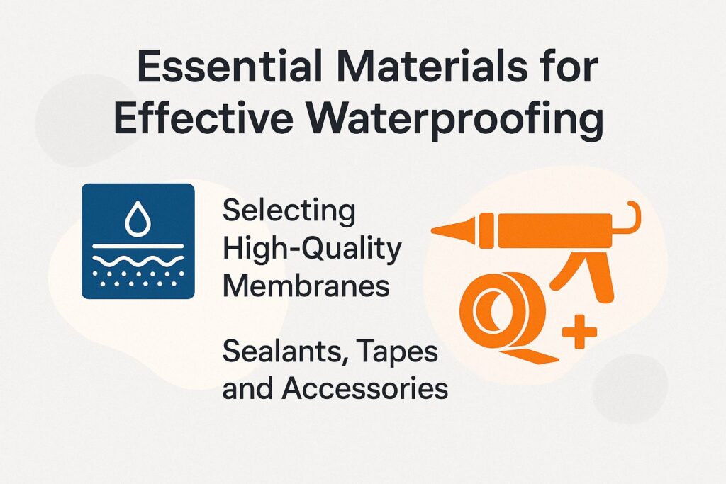 Essential Materials for Effective Waterproofing